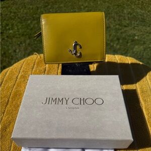 Jimmy Choo Compact Wallet includes COA, Box and Dust Bag
